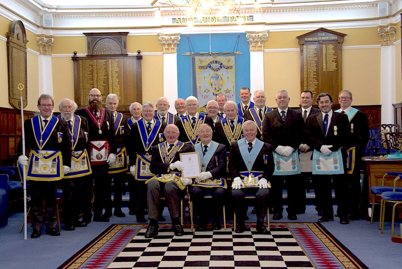 Ian Kirkbride, PPJGW - 50 Years’ Service to Freemasonry