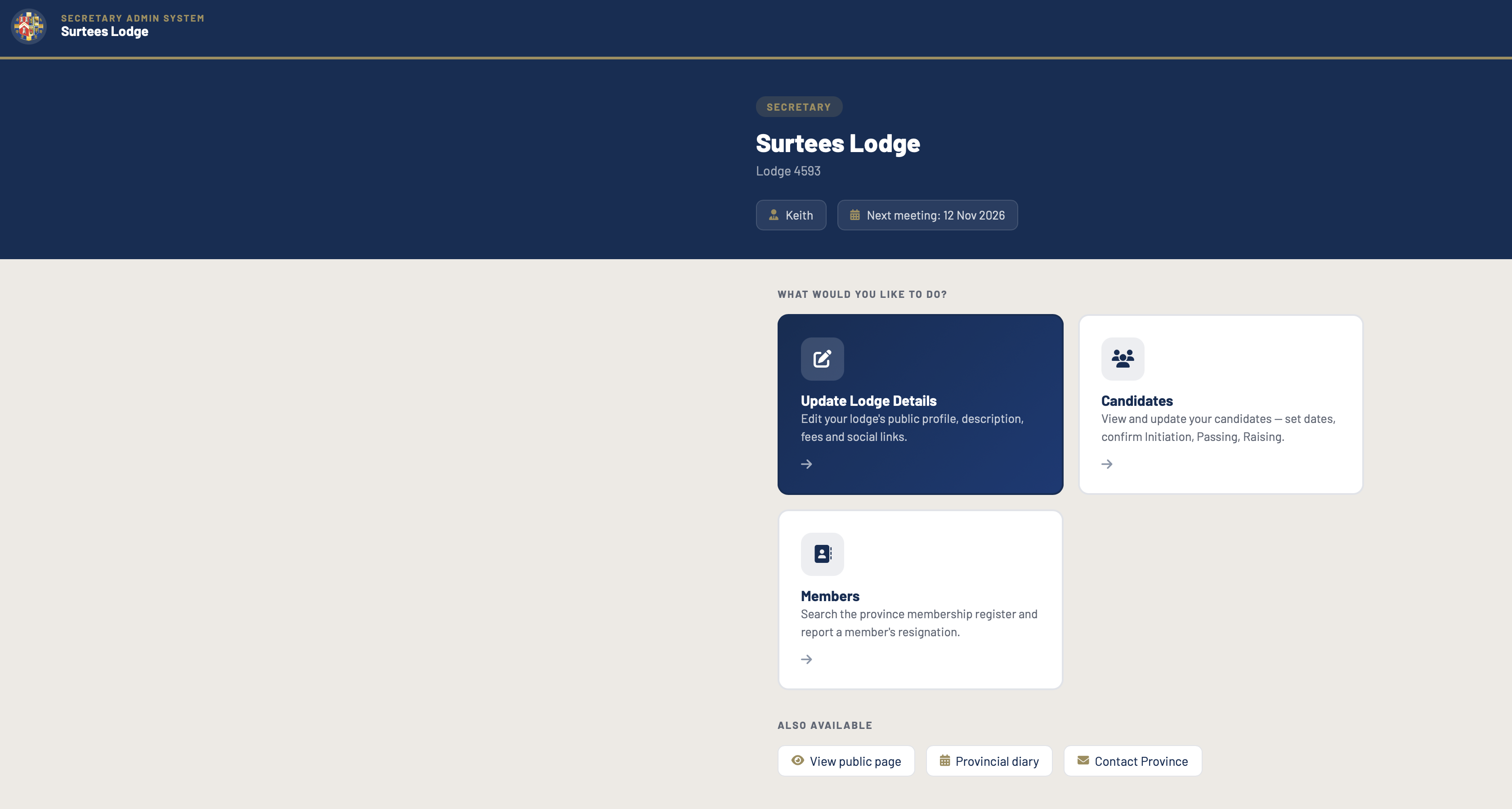 New Secretary Admin System Launches on 1st October
